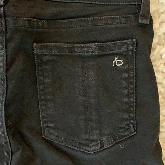 Women’s Rag & Bone Black Ankle Skinny Jeans - 26 - Picture 7 of 7